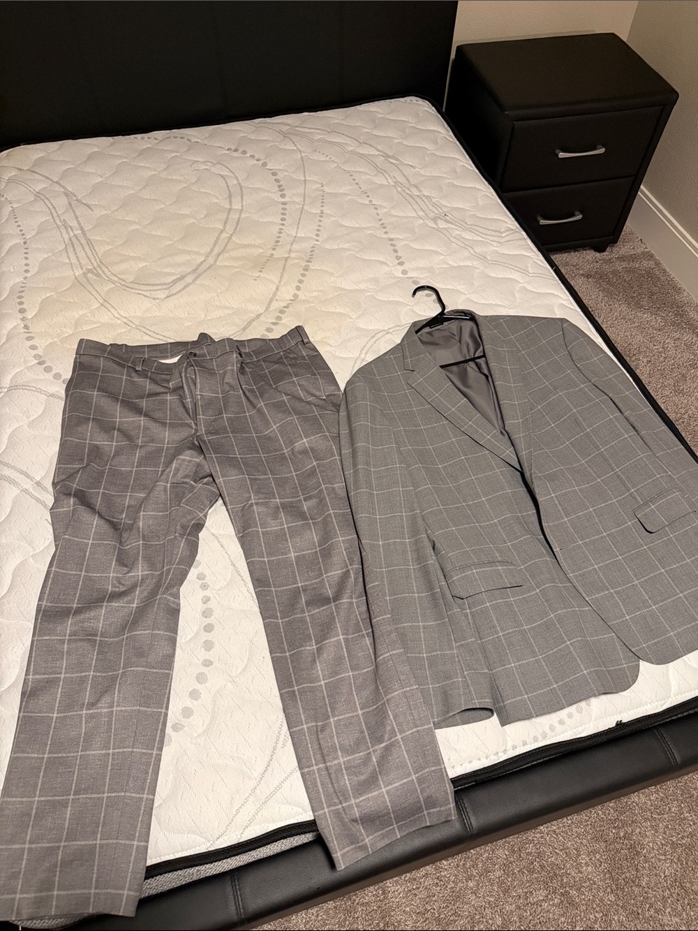 Joseph Abboud Gray Windowpane Two-Piece Suit